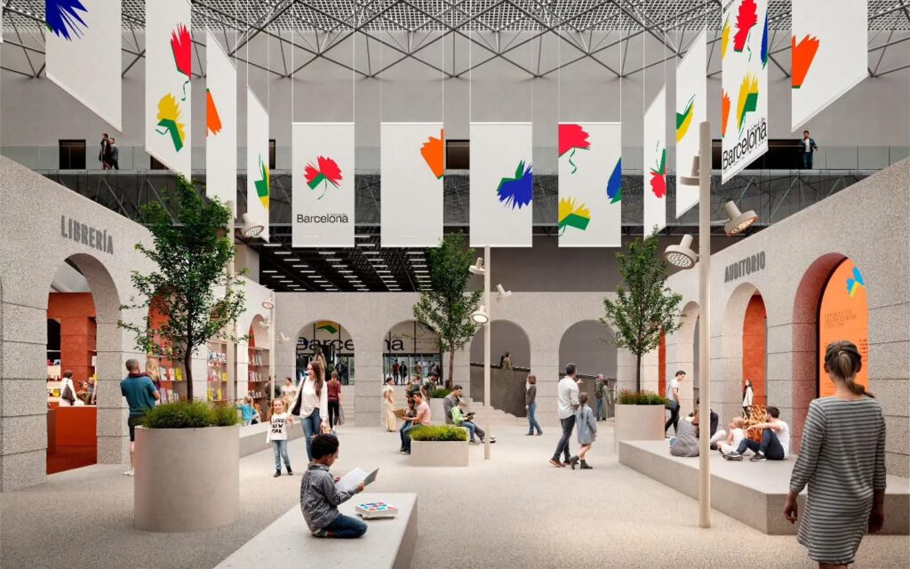 Pavelló de Barcelona a la Feria Internacional del Libro de Guadalajara 2025. La mostra sobre disseny editorial també es farà a la ciutat mexicana.